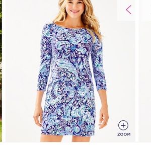 Lilly Pulitzer Blue and Purple Paisley Dress